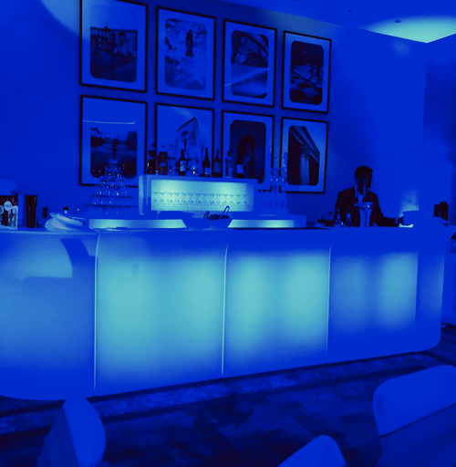 led cocktail bar