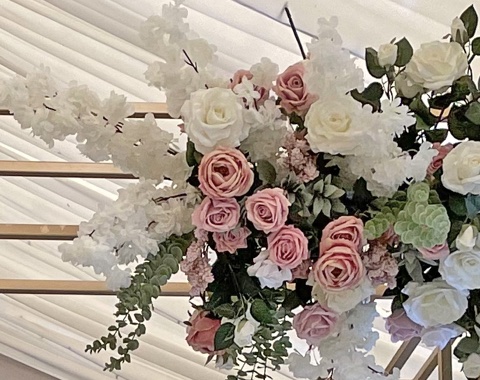 Blossom Pink & White Chuppah Mandap