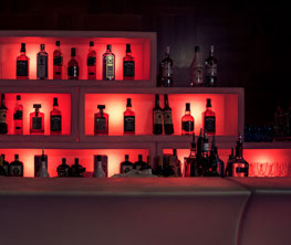 led cocktail bar